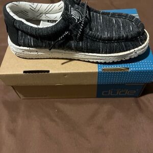 Hey Dude Boys Charcoal Slip-On Loafers